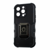 Ударопрочный чехол Armor Magnet с кольцом под магнитный держатель для Iphone 14 Pro Max – Черный