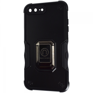 Ударопрочный чехол Armor Magnet с кольцом под магнитный держатель для Iphone 7 Plus / 8 Plus – Черный