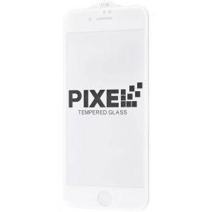 Защитное стекло 3D (5D) FULL SCREEN PIXEL на весь экран для Iphone 7 / 8 / SE (2020) – White