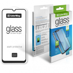 Защитное стекло 3D (5D) CoWay Full Glue Cover Glass для Samsung Galaxy A20 / A30 / A30s / A50 / M30s / M31 / M21 – Black