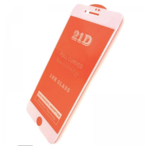 Защитное стекло 21D Full Glue Cover Glass на весь экран для Iphone 6 Plus / 6s Plus/ 7 Plus / 8 Plus — White