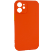 Чехол TPU Square Full Camera для Iphone 12 Mini – Оранжевый