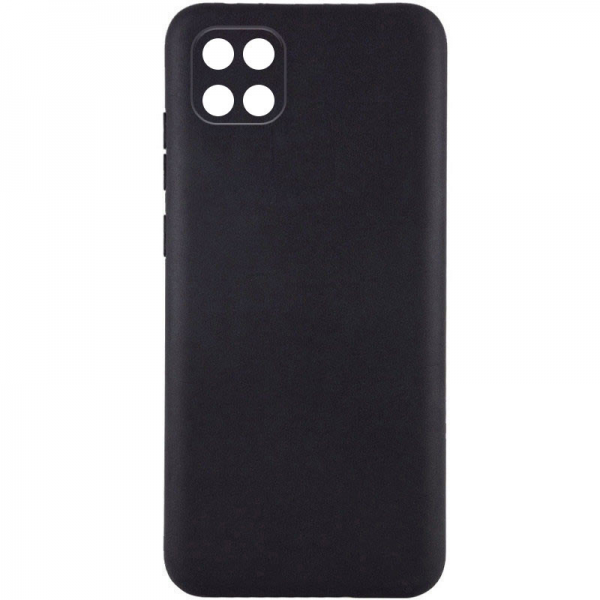 Матовый силиконовый TPU чехол с защитой камеры для Samsung Galaxy A22 5G – Черный