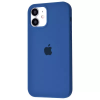 Оригинальный чехол Silicone Cover 360 с микрофиброй для Iphone 12 Mini – Delft blue