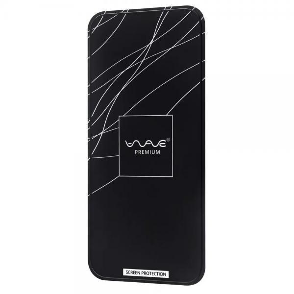 Защитное стекло 9H WAVE Premium на весь экран для Iphone 12 Pro Max – Black