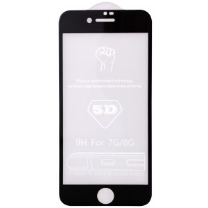 Защитное стекло 5D Hard 9H Full Glue на весь экран для Iphone 7 / 8 / SE – Black