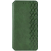 Кожаный чехол-книжка GETMAN Cubic для Xiaomi Redmi 12 – Зеленый