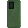 Кожаный чехол-книжка GETMAN Cubic для Xiaomi Redmi 12 – Зеленый 164898