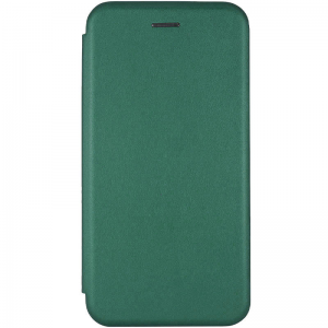 Кожаный чехол-книжка 360 с визитницей для Samsung Galaxy A22 / M32 / M22 – Зеленый
