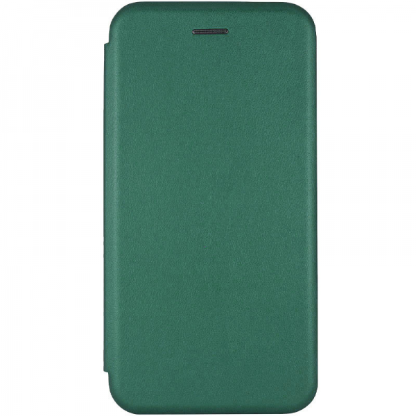 Кожаный чехол-книжка 360 с визитницей для Samsung Galaxy A22 / M32 / M22 – Зеленый