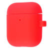 Чехол для наушников Silicone Case Slim + карабин для Apple Airpods 2 – Red