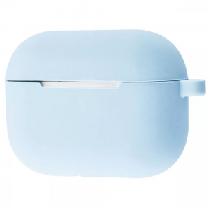 Чехол для наушников Silicone Case New + карабин для Apple Airpods Pro – Lilac cream