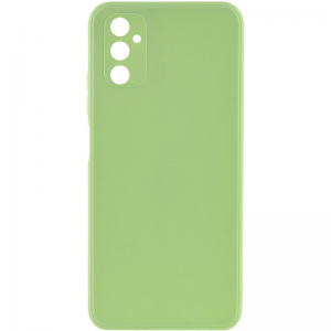 Матовый силиконовый TPU чехол с защитой камеры для Samsung Galaxy A24 – Зеленый / Pistachio