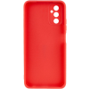 Матовый силиконовый TPU чехол с защитой камеры для Samsung Galaxy A24 – Красный / Camellia 164327