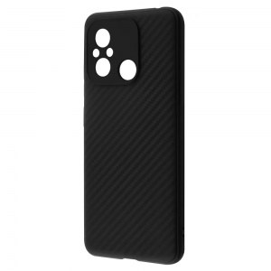 Cиликоновый (TPU) чехол Carbon для Xiaomi Redmi 12C – Black