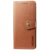 Кожаный чехол-книжка GETMAN Gallant для Xiaomi Redmi 12 – Коричневый