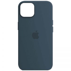 Оригинальный чехол Silicone Cover 360 с микрофиброй для Iphone 12 / 12 Pro – Синий / Abyss Blue