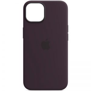 Оригинальный чехол Silicone Cover 360 с микрофиброй для Iphone 14 – Фиолетовый / Elderberry