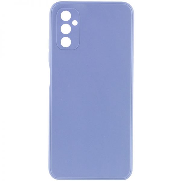 Матовый силиконовый TPU чехол с защитой камеры для Samsung Galaxy A24 – Голубой / Mist blue