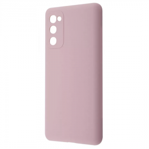 Чехол Silicone Case WAVE Full с микрофиброй для Samsung Galaxy S20 FE – Pink sand