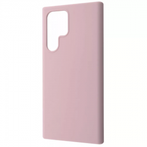 Чехол Silicone Case WAVE Full с микрофиброй для Samsung Galaxy S22 Ultra – Pink sand