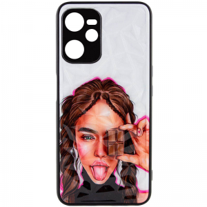 TPU+PC чехол Prisma Ladies для Realme C35 – Chocolate