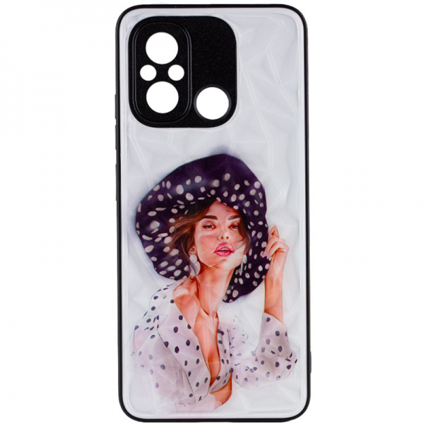 TPU+PC чехол Prisma Ladies для Xiaomi Redmi 12C – Girl in a hat