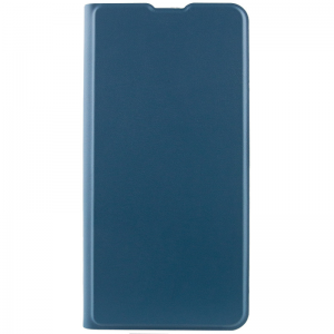 Кожаный чехол книжка GETMAN Elegant с визитницей для Xiaomi Redmi Note 7 / Note 7 Pro – Синий