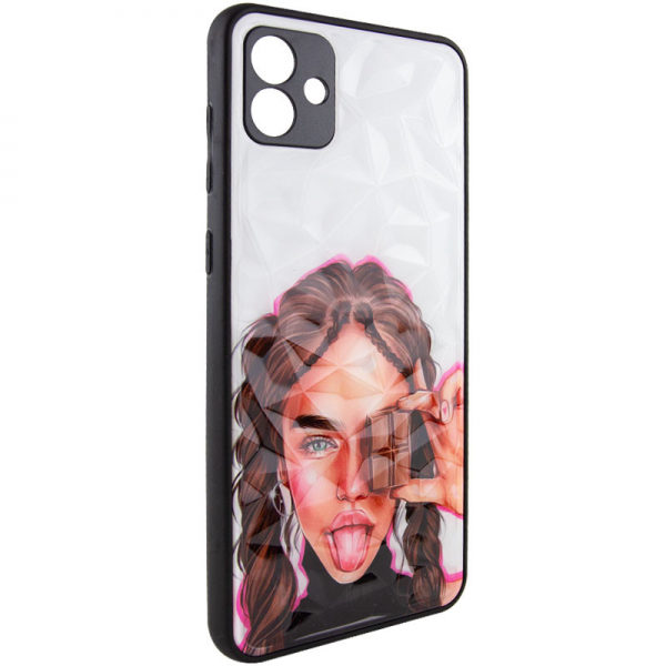 TPU+PC чехол Prisma Ladies для Samsung Galaxy A04 – Chocolate