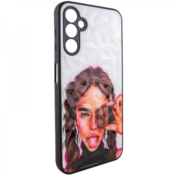 TPU+PC чехол Prisma Ladies для Samsung Galaxy A04s – Chocolate