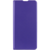 Кожаный чехол книжка GETMAN Elegant с визитницей для Xiaomi Redmi Note 10 Pro – Фиолетовый
