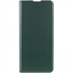 Кожаный чехол книжка GETMAN Elegant с визитницей для Xiaomi Redmi Note 10 Pro – Зеленый