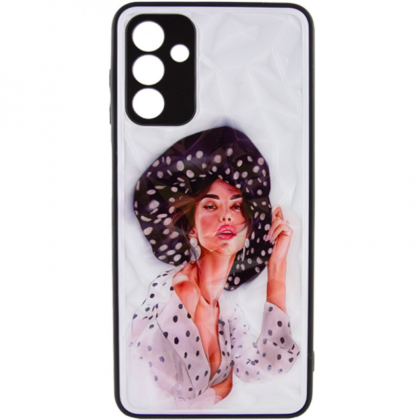 TPU+PC чехол Prisma Ladies для Samsung Galaxy A54 5G – Girl in a hat