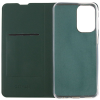 Кожаный чехол книжка GETMAN Elegant с визитницей для Xiaomi Redmi Note 10 Pro – Зеленый 167196