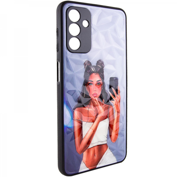 TPU+PC чехол Prisma Ladies для Samsung Galaxy M23 5G / M13 – Black in White