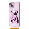 Прозрачный чехол Perfomance Bear Case со стеклом на камеру для Iphone 11 – Rose gold