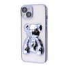 Прозрачный чехол Perfomance Bear Case со стеклом на камеру для Iphone 13 – Sierra blue