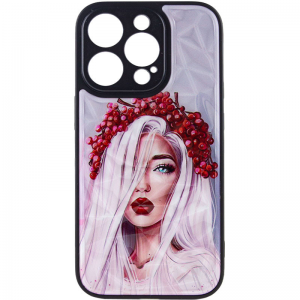 TPU+PC чехол Prisma Ladies для Iphone 14 Pro – Ukrainian Girl