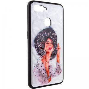 TPU+PC чехол Prisma Ladies для Oppo A5s / Oppo A12 – Girl in a hat