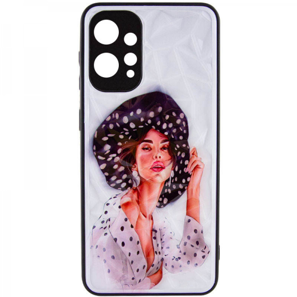 TPU+PC чехол Prisma Ladies для Xiaomi Redmi 12 – Girl in a hat