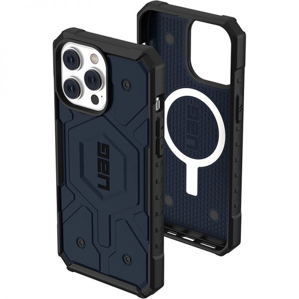 Ударопрочный чехол UAG Pathfinder с MagSafe для Iphone 15 Pro Max — Синий