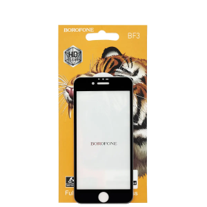 Защитное стекло 3D (5D) Full Glue Borofone на весь экран для Iphone 6 Plus / 6s Plus – Black