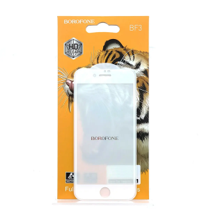 Защитное стекло 3D (5D) Full Glue Borofone на весь экран для Iphone 6 Plus / 6s Plus – White