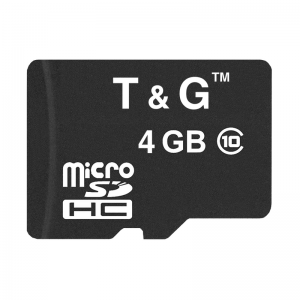 Карта памяти T&G MicroSDHC 4GB Card Class 10 без адаптера – Black