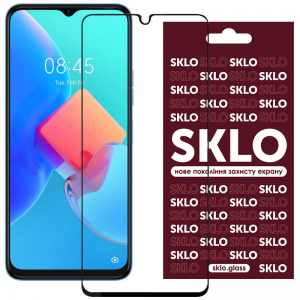 Защитное стекло 3D / 5D Premium SKLO Full Glue на весь экран для Tecno Spark 9 Pro / Spark 10 / Spark Go 2023 – Black