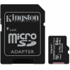 Карта памяти Kingston Micro SDXC (UHS-1) Canvas Select Plus 64GB Class 10 A1 (R-100 MB/s) c адаптером – Black