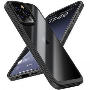 Чехол полупрозрачный TPU+PC Pulse для Iphone 15 Pro – Black