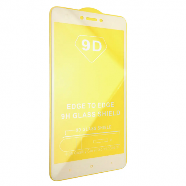 Защитное стекло 9D Full Glue Cover Glass на весь экран для Xiaomi Redmi 4A – White