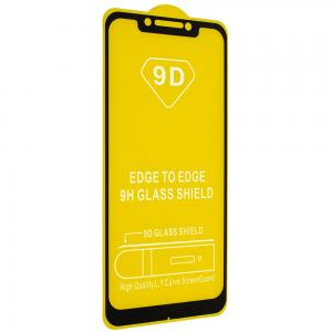 Защитное стекло 9D Full Glue Cover Glass на весь экран для Xiaomi Pocophone F1 – Black