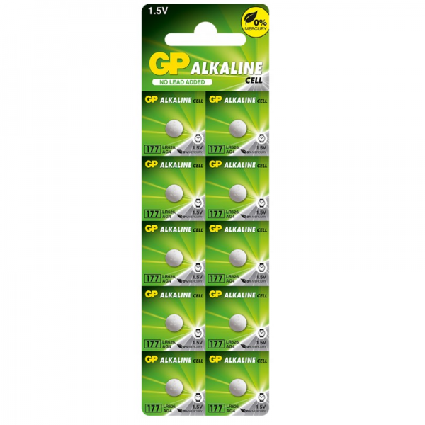 Батарейка литиевая GP ALKALINE AG4 177-U10 LR626 1.5V – 1 шт